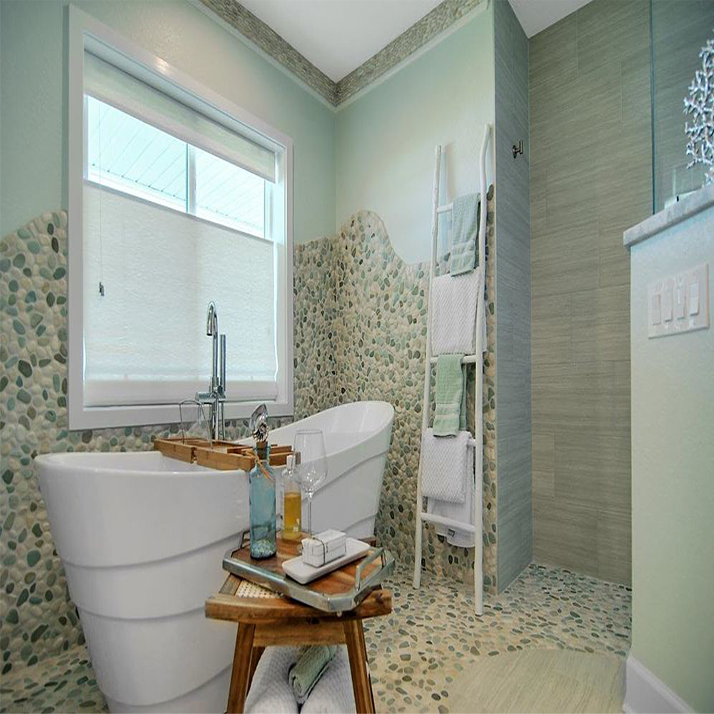 green-and-white-pebble-tile-bathroom-floor-and-wall-covering