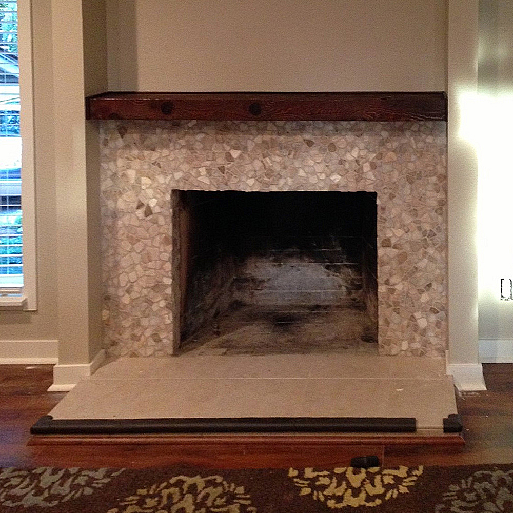 Mixed Quartz Fireplace Surround