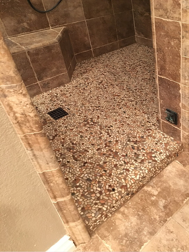 Pebble Tile Showers, Bathroom Tile Shower Floor