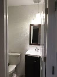 White Groutless Brick Pearl Tile Bathroom Wall