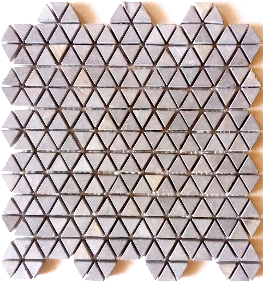 Grey Triangles Hexagon Marble Mosaic