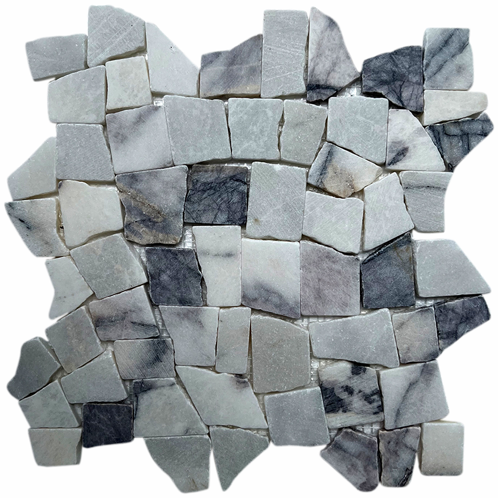 Milas Lilac Stone Mosaic Tile