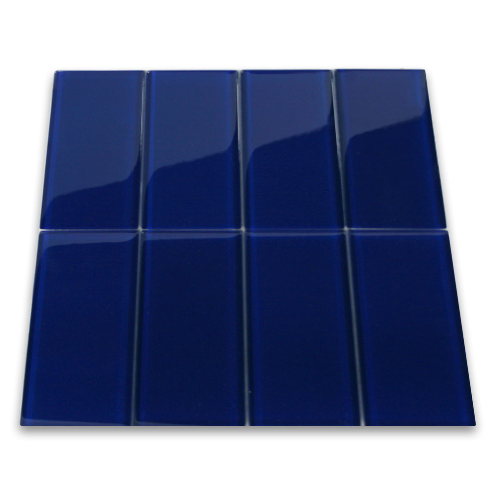 Cobalt Glass Subway Tile Pebble, Cobalt Blue Glass Subway Tile