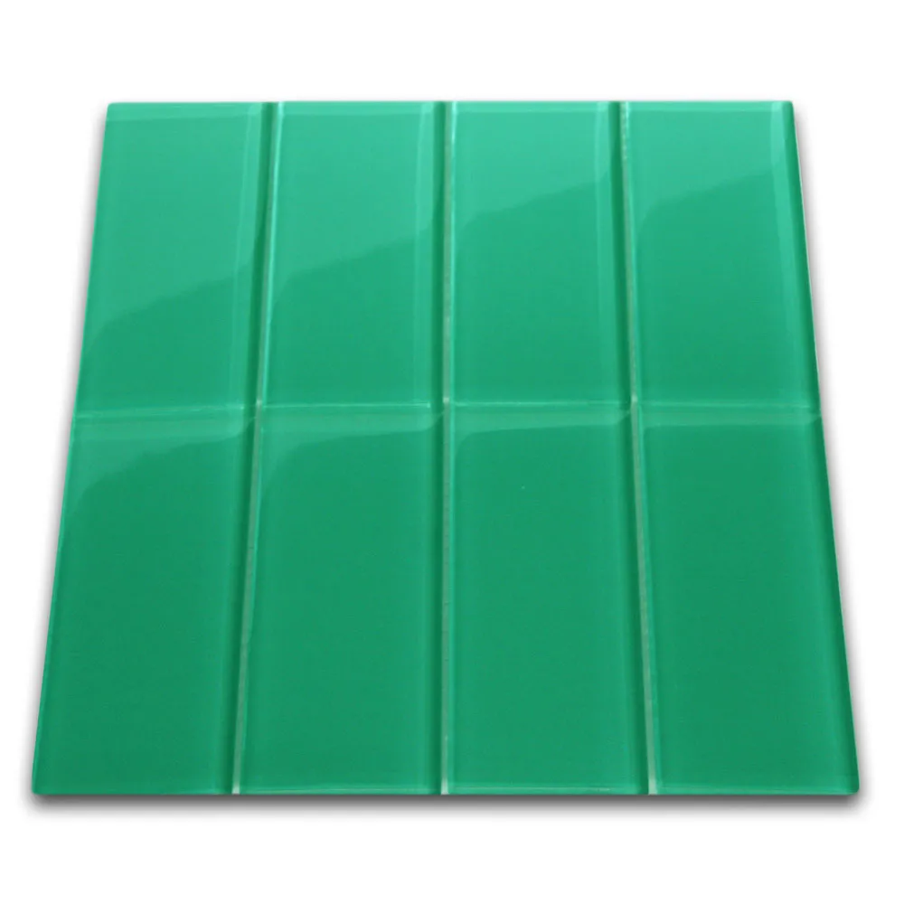 Emerald Glass Subway Tile