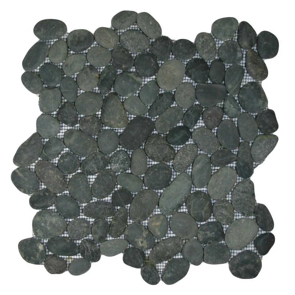 Charcoal Black Pebble Tile
