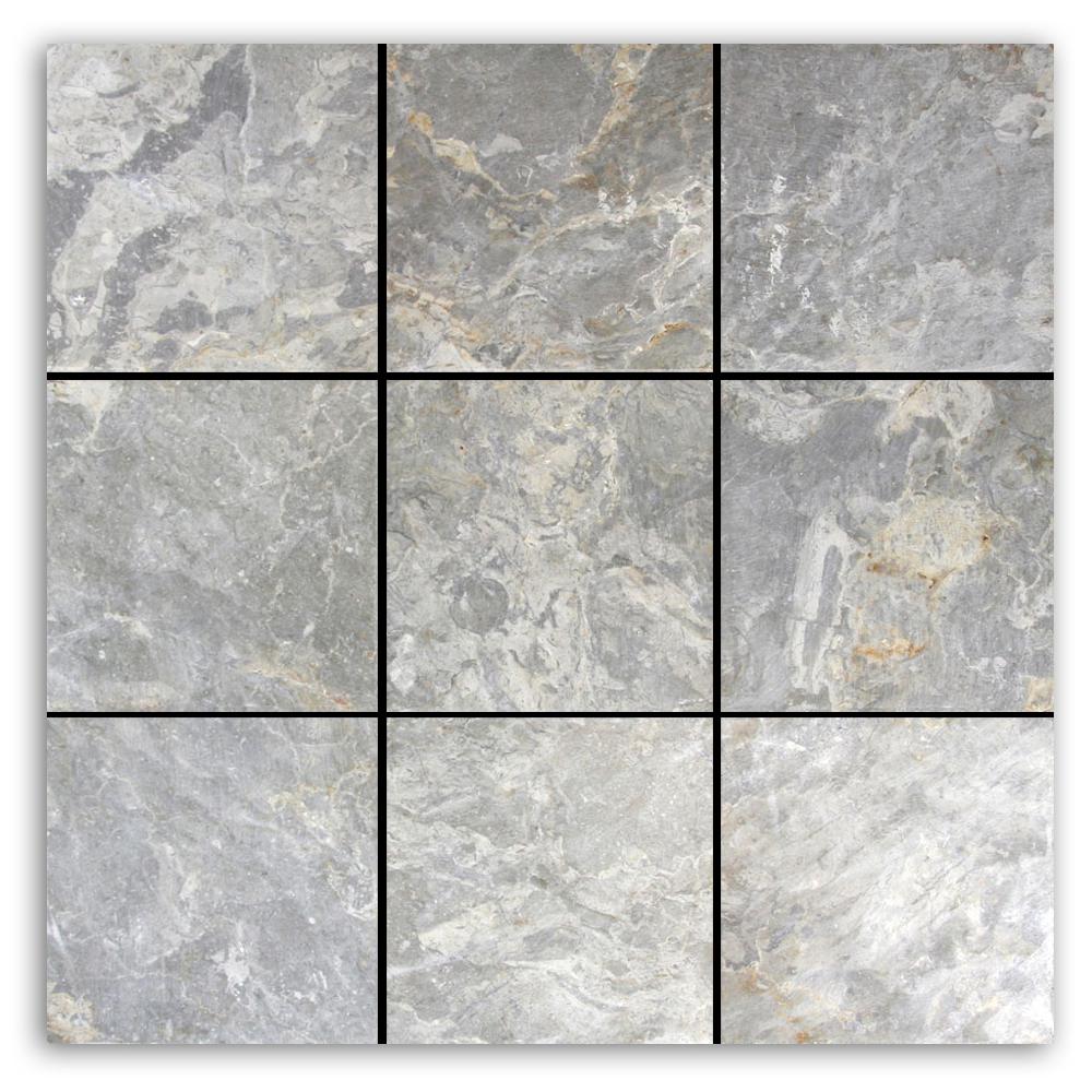 Light Grey 4" x 4" Stone Mosaic Tile