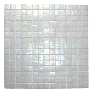 Cloud White Glimmer Glass Tile
