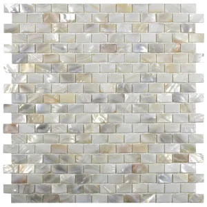 Cream Brick Pearl Shell Tile