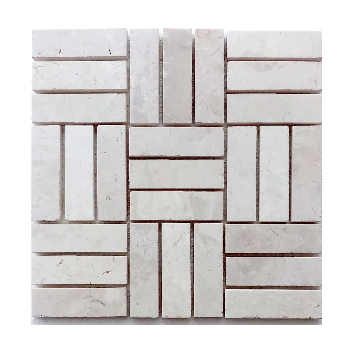 Cream Weave Stone Mosaic Tile