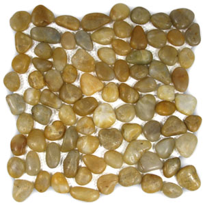 Polished Amber Pebble Tile