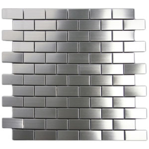 Stainless Steel Mosaic Tile 1x2