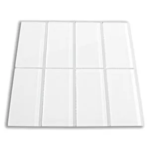 White Glass Subway Tile